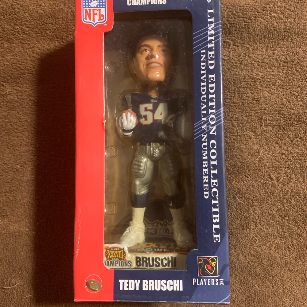 New England Patriots, “Ted Bruschi” bobble head.